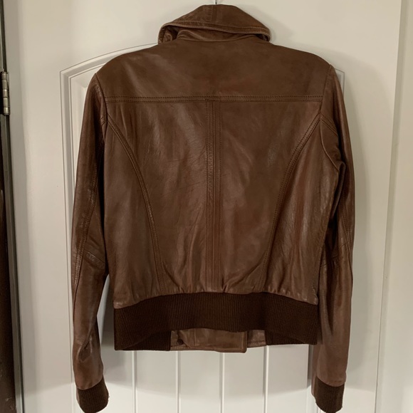 Leather Bomber Jacket - Picture 2 of 4